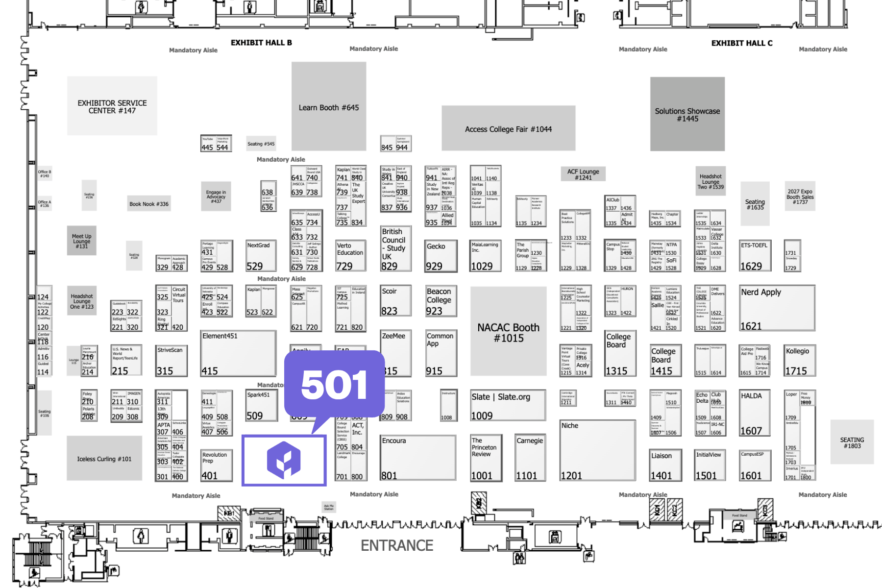 nacac floor plan