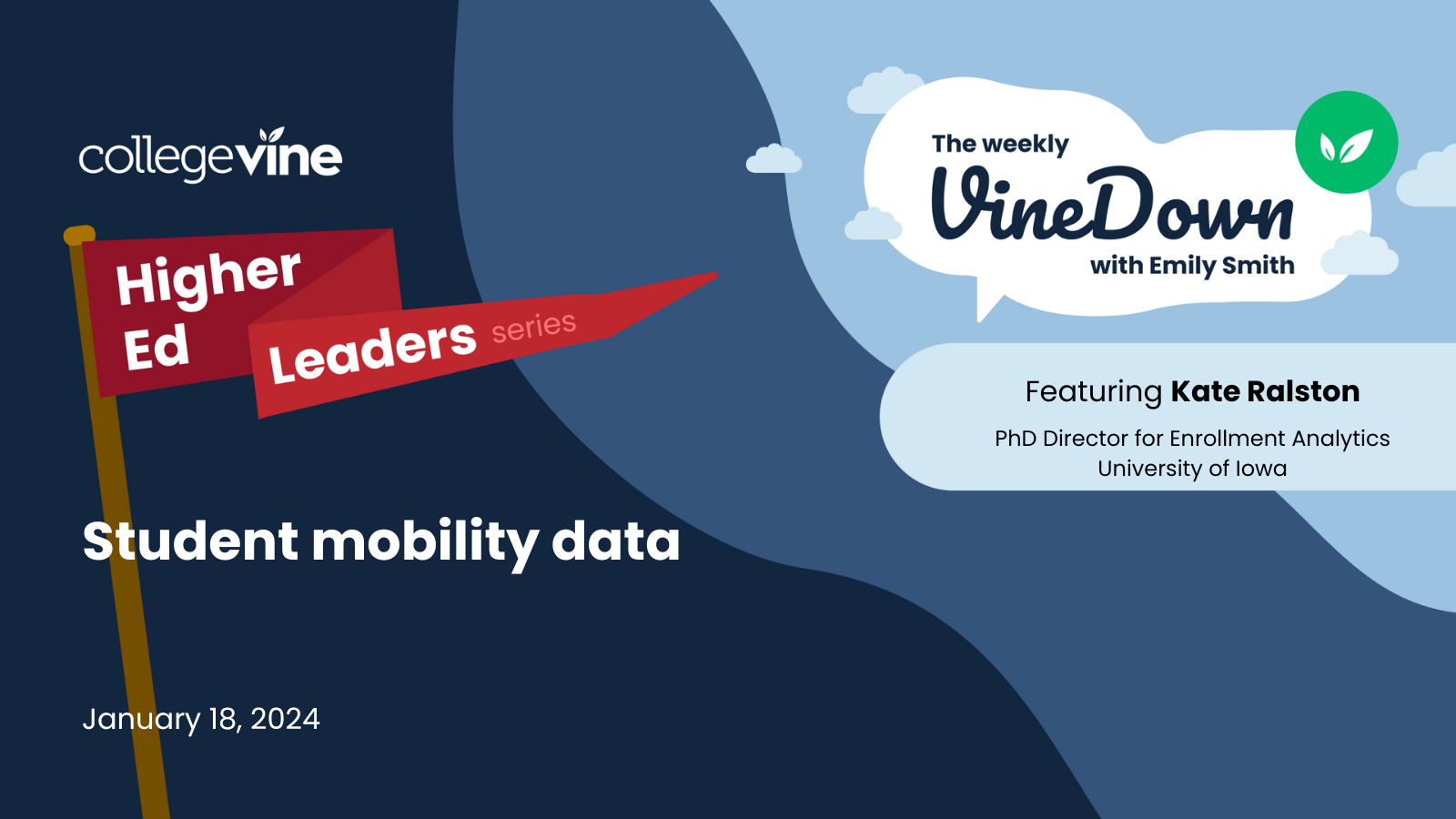 The Weekly VineDown: Higher Ed Leaders Series | Student Mobility Data with Kate Ralston